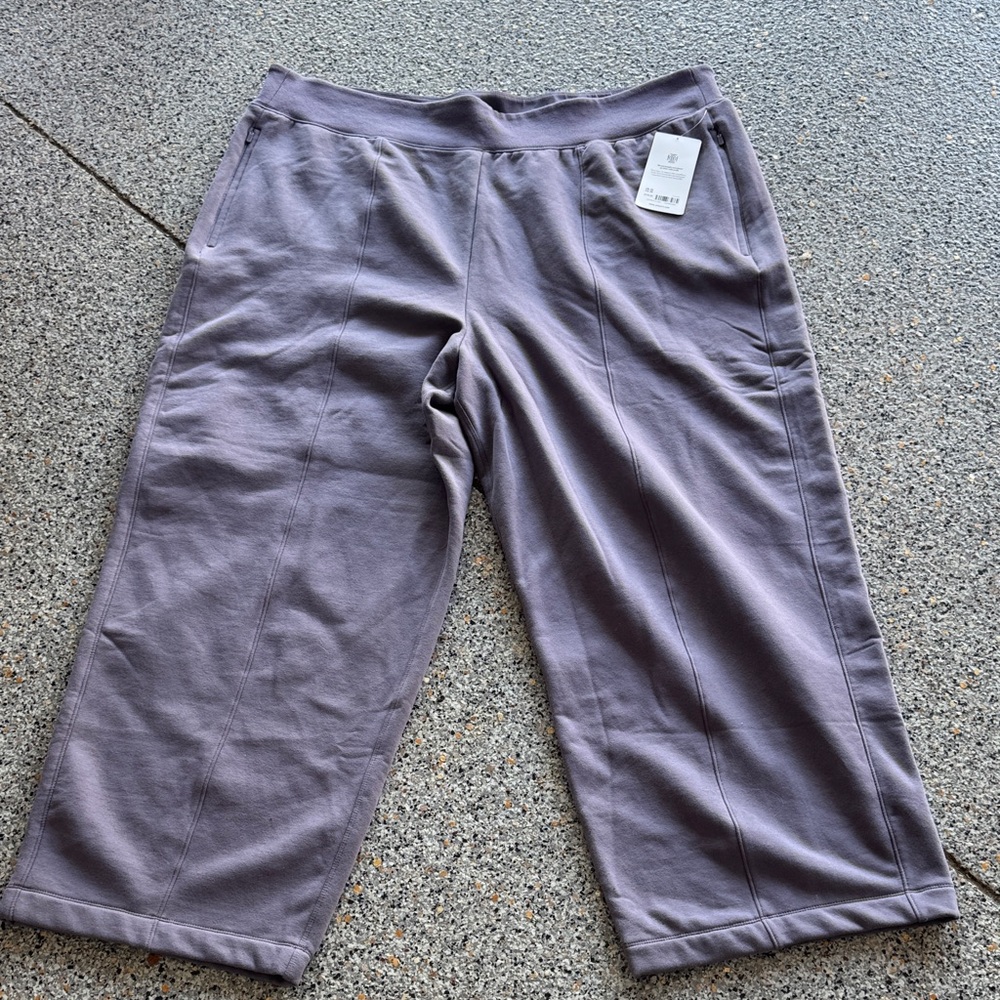 Athleta Casual Purple/Gray Wide-Leg Pants women size 3X newâ with tags